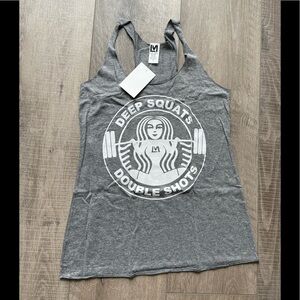 Lift Más Deep Squats Double Shots Racerback Tank